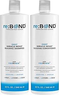 reBOND Hair Daily Miracle Bond³ Building Shampoo and Conditioner 32 oz Duo
