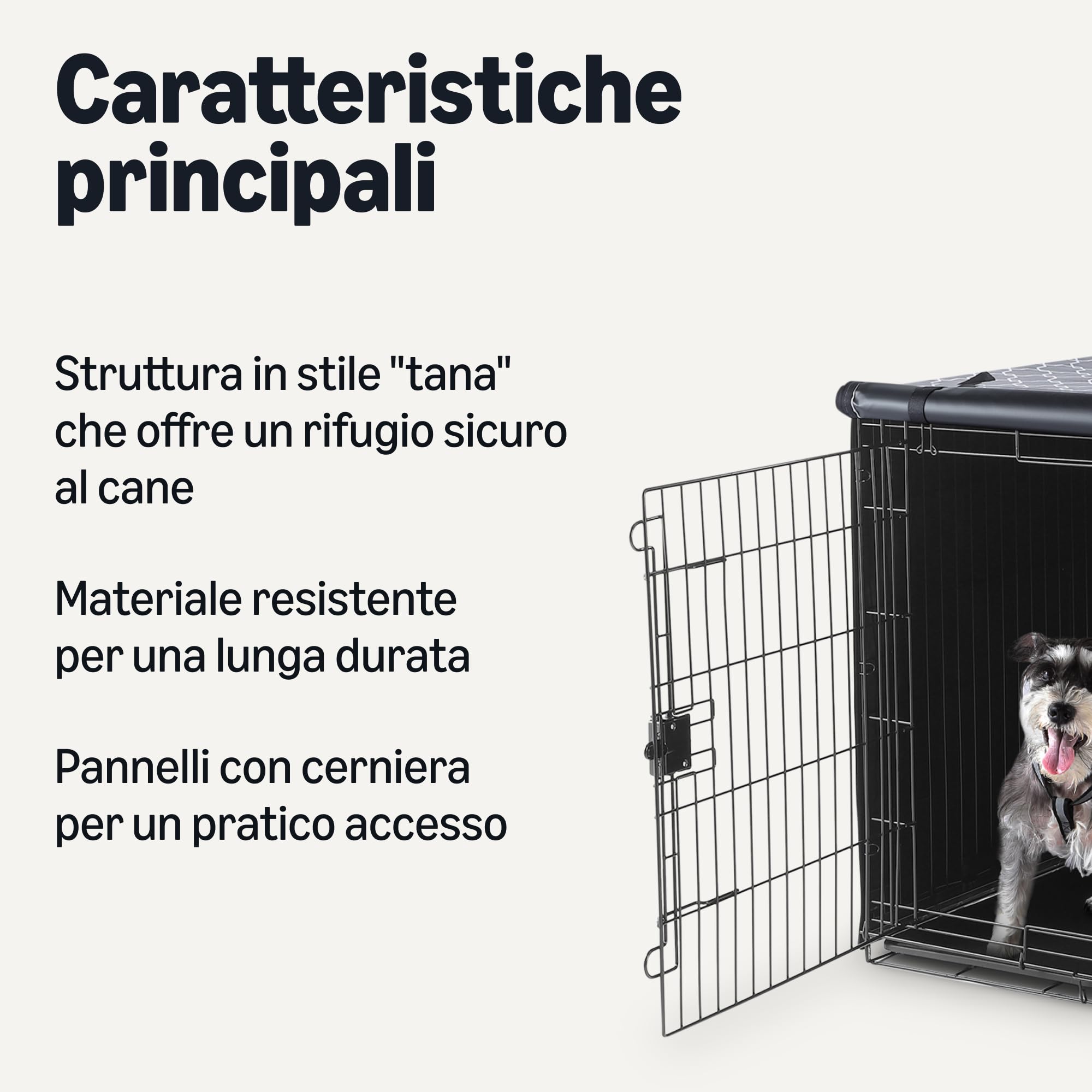 Amazon Basics, Coperture per gabbie per cani, 121.9 cm, Motivo