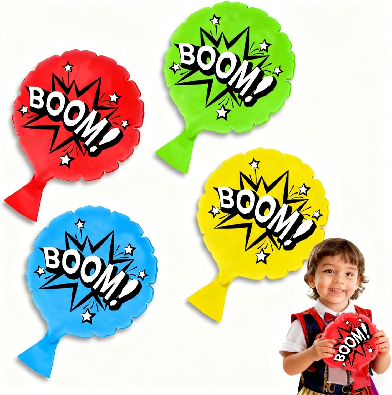 Whoopie Cushion Toys for Kids 4 Pack, 8" Whoopee Cushion Prank Kit Toys, Kids Party Favors Funny White Elephant Gifts for Adults Woopie Cushion April Fools Day Gifts