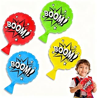 Whoopie Cushion Toys for Kids 4 Pack, 8" Whoopee Cushion Prank Kit Toys, Kids Party Favors Funny White Elephant Gifts for Adults Woopie Cushion April Fools Day Gifts