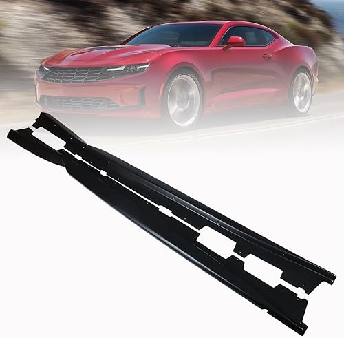 Faldas laterales izquierdas y derechas, extensión de panel basculante, color negro mate, repuesto para modelos Camaro LT/LS/RS/SS 2016-presentes