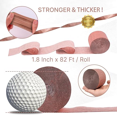 Vista 90 de PartyWoo Serpentinas de papel crepé verde, 6 rollos de 492 pies, paquete de papel crepé verde bosque esmeralda cazador para graduación, Navidad