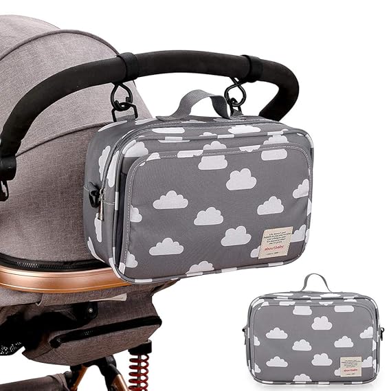 Baby Diaper Bag Stroller Bag - Diaper Caddy Tote Baby Stroller Bag for Diapers, Wipes & Toys