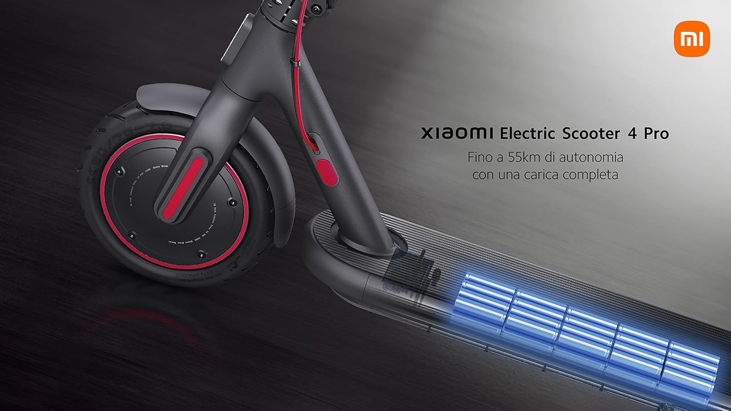 Xiaomi Electric Scooter 4 Pro, Indicatori di Direzione Integrati, Lucchetto Incluso, Autonomia 55 km, Corpo in Alluminio Aereospaziale, Ricarica Magnetica, Pneumatici Tubeless Autosigillanti da 10" - Immagine 4