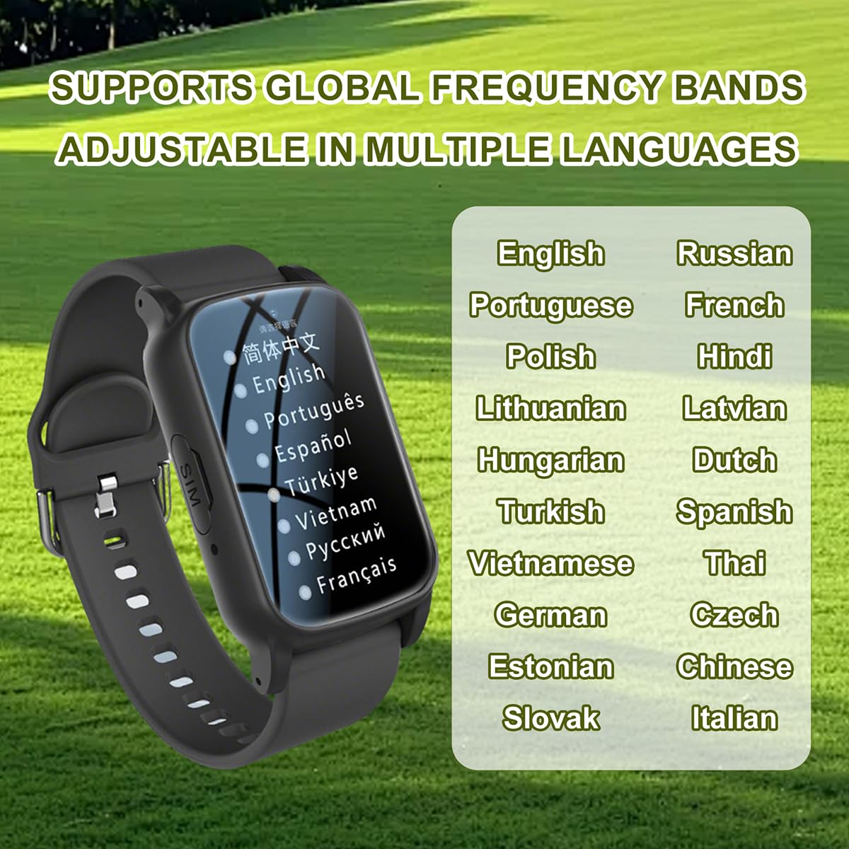 Intelligente con Rilevamento delle Cadute Bracciale SOS Anziani Salvavita Chiamata di Emergenza SOS, Orologio Salvavita per AnzianiBlack,1.25 * 0.57 * 2.22inch