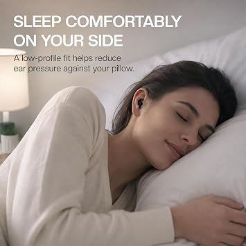 Mini Invisible Sleep Wireless Earbuds, Bluetooth 5.3, Mic & Charging Case