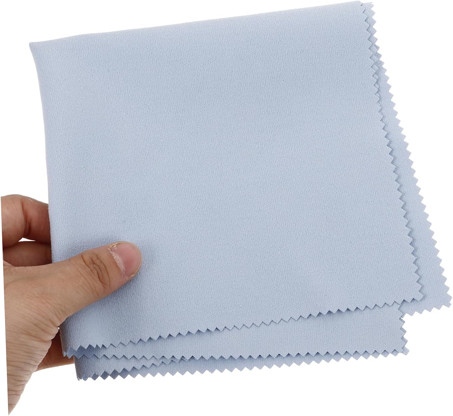 COLLBATH 2pcs Double Sided Suede Silverware Cleaning Cloth for Jewelry
