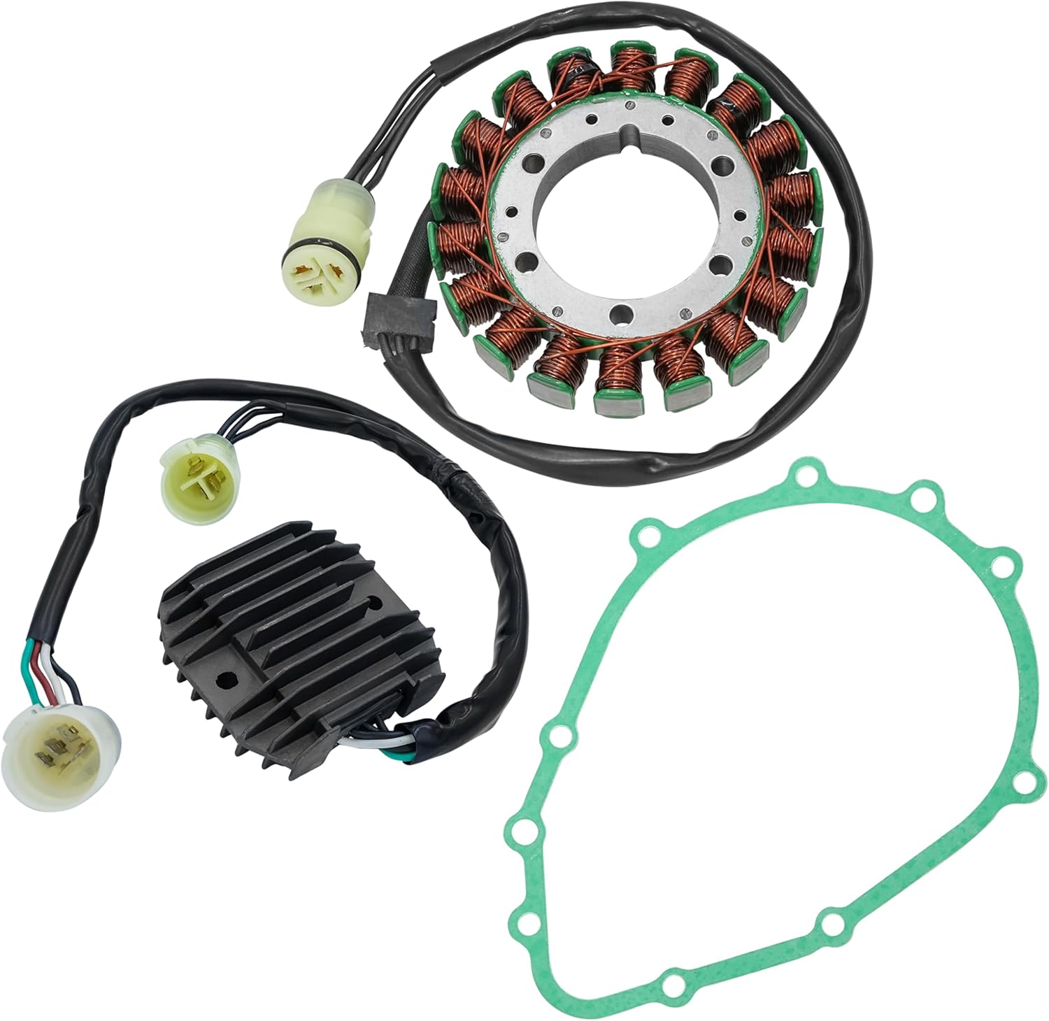 Caltric Stator Regulator Gasket Compatible with Kawasaki Ninja 600 Zzr600 Zz-R600 Zx600-J 2005-2008