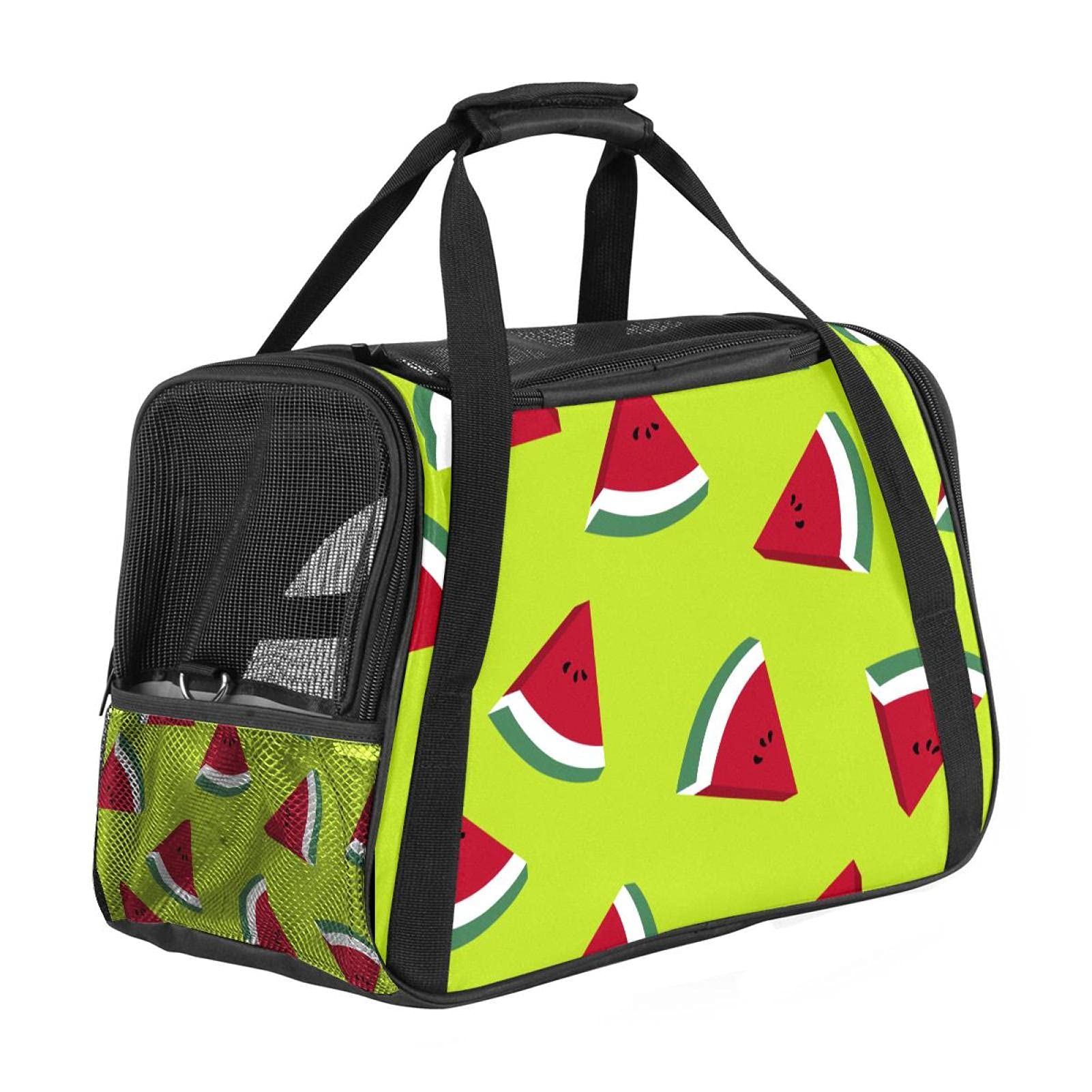 Sac de transport lapin chat avion confortable avec motif pastèque