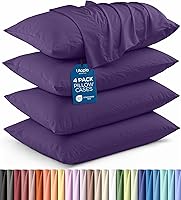 Vista 70 de Utopia Bedding - Juego de 2 fundas de almohada tamaño estándar, con cierre de sobre, tela de microfibra cepillada suave, resistentes al encogimiento