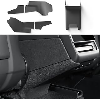 5Pcs Rear Anti-Kick Cover Protector for Tesla Model Y Juniper 2025 Leather Rear Air Condition Vent Outlet Cover