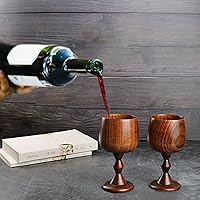 Vista 5 de Copa de vino tinto de madera, copa de vino de madera, copa de santo grial, copa de cáliz, copa de cáliz de madera maciza, copa de comunión