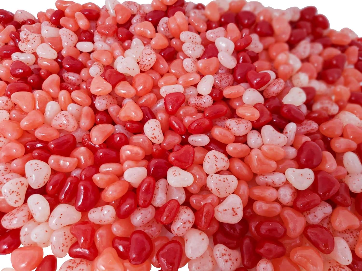 Valentine's DayJ0LLY RanchersJelly Hearts Jelly Beans - 5 lbs - Red, Pink and White Color Heart Shape - Fruit Flavors Jelly Beans Candy, Bulk 5 Pounds By Tundras