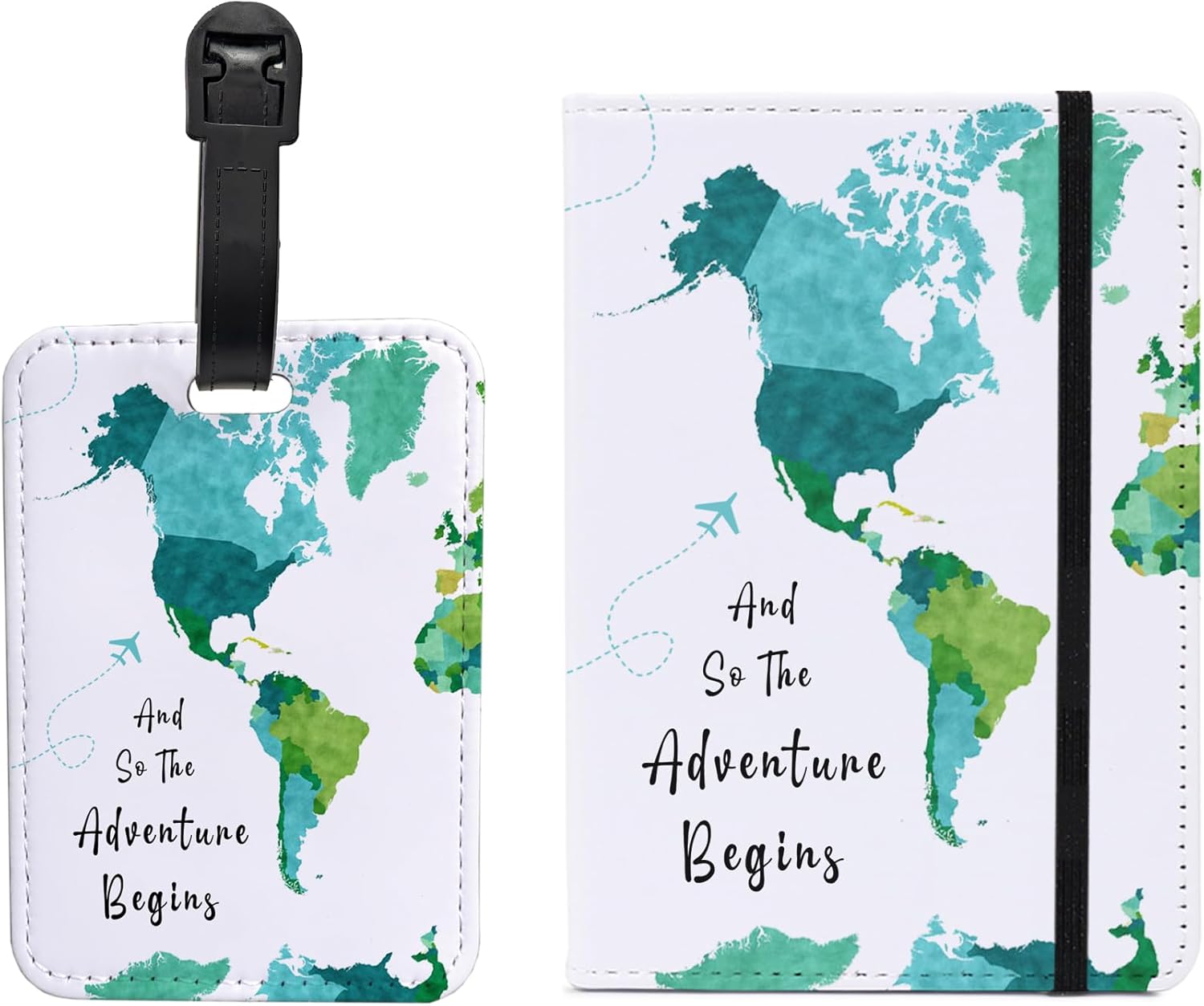 PDE-QUNLIAN Passport Book Holder,Passport Wallet for Men Mr and Mrs Passport Holder for Women Passport Cover World Map Passport Case for Couples Christmas Traveling Luggage Tag 2PCS PDE-QUNLIAN Passport Book Holder,Passport Wallet for Men Mr and Mrs Passport Holder for Women Passport Cover World Map Passport Case for Couples Christmas Traveling Luggage Tag 2PCS