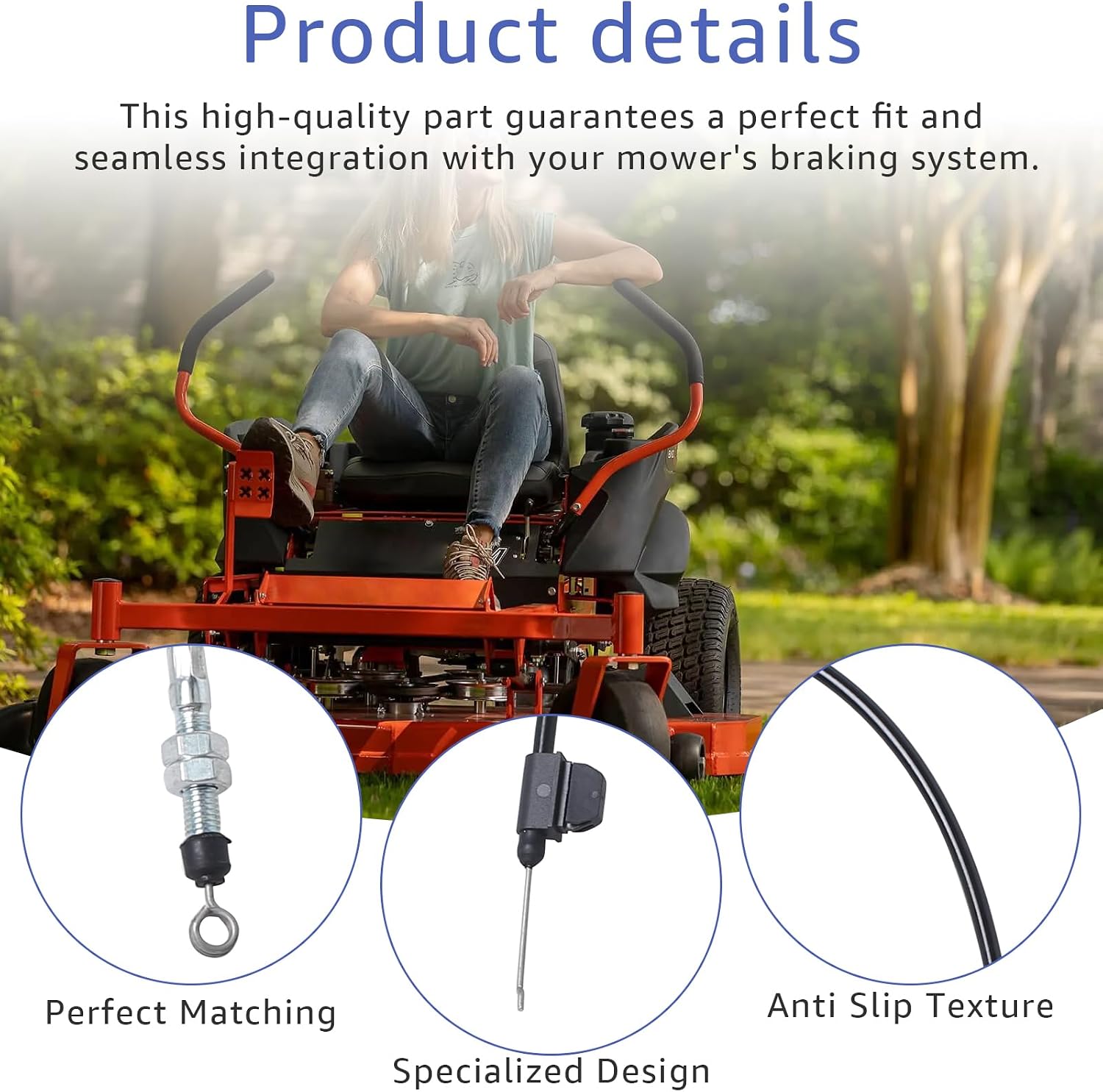 064-8057-17 Brake Cable for Bad Boy MZ/MZ Magnum Lawn Mowers Series