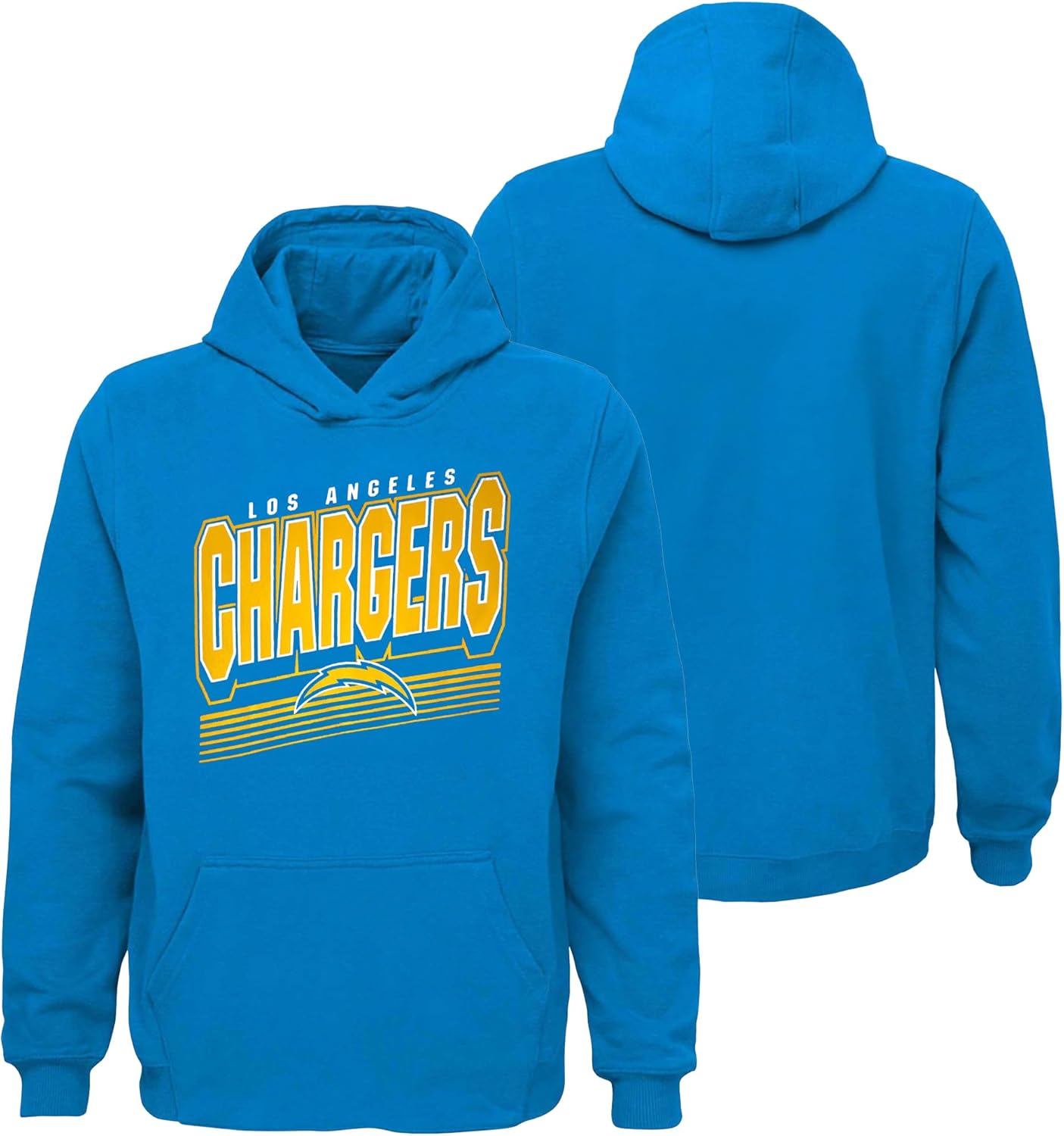 NFL Kids Youth 8-20 Official Team Tailgate Football Game Performance Primary Logo Long Sleeve Pullover Hoodie