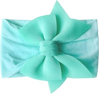 Faixa de cabelo para bebês meninos e meninas elástica sólida laço faixa de cabelo faixa de cabeça bebê menina laços de cabelo (MG2, tamanho único)