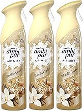 3 X 185 ml Ambi Pur Air Mist Air Freshener Spray - Vanilla Cookie