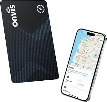 [Apple MFi Certified] Air-Tags Bluetooth Tracker with Apple Find My, Smart Card Wallet Finder,