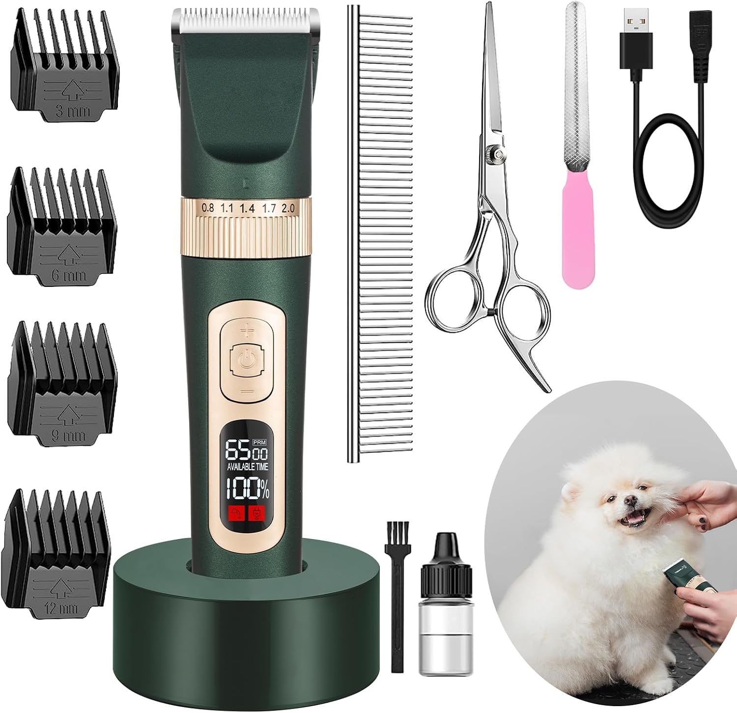Amazon.com: ETGOLE Dog Clippers for Grooming, Quiet Rechargeable ...