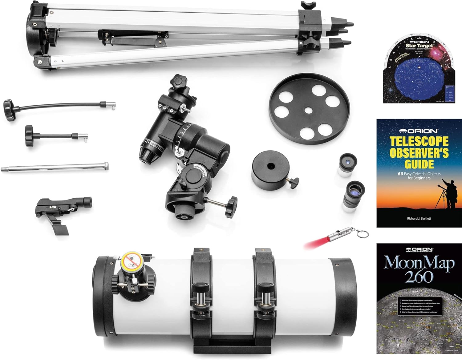 Orion Observer 114mm Equatorial Reflector Telescope Kit : Electronics