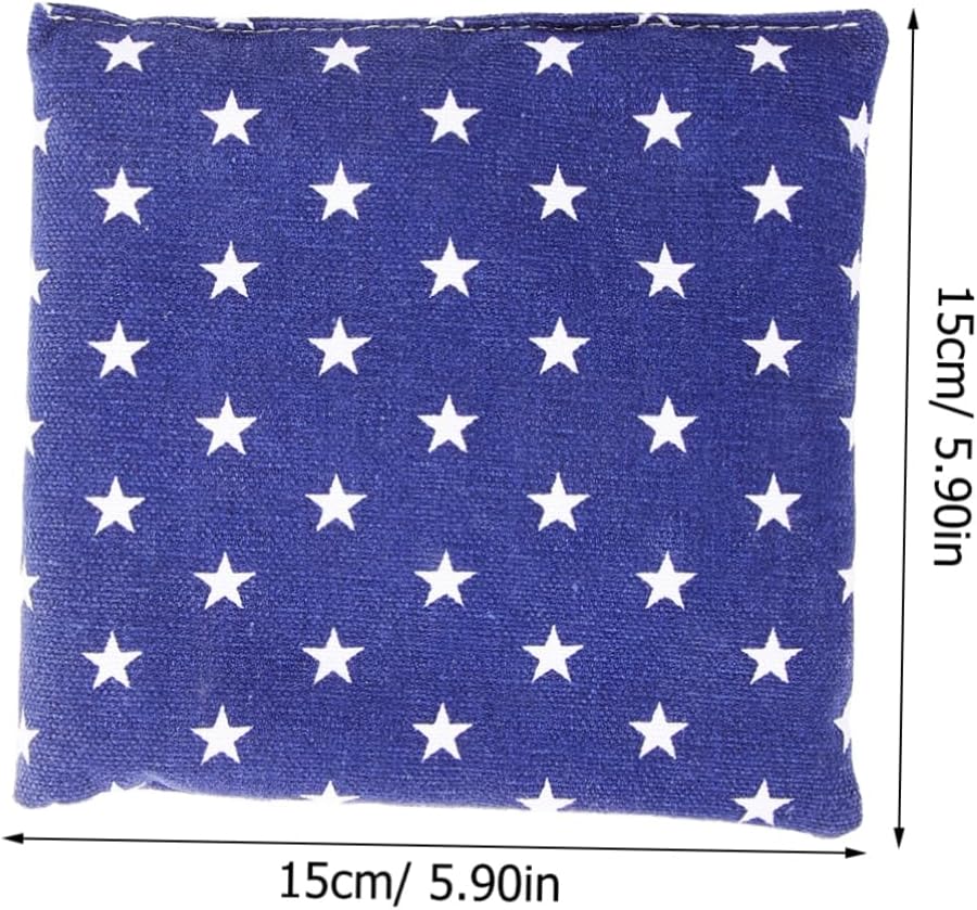 4pcs Boys and Girls Bean Bag Toss Game Interactive Plaything for Fun for Family Parties and Birthday Celebrations Includes American Flag Stripes