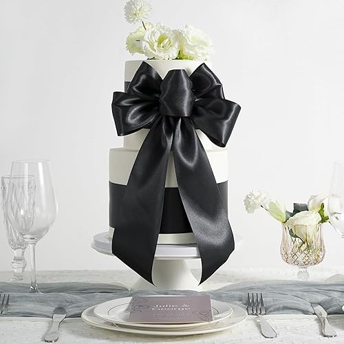 Vista 63 de MEEDEE Orange Satin Ribbon - 1.5 inch Double Faced Satin Ribbon, 50 Yards - Neon Tangerine - For Christmas, Thanksgiving, Halloween, Weddings