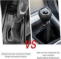 Vista 4 de Salior Funda para pomo de cambio de coche a prueba de polvo, protege el pomo de cambio de marchas y decora el interior del coche, funda universal