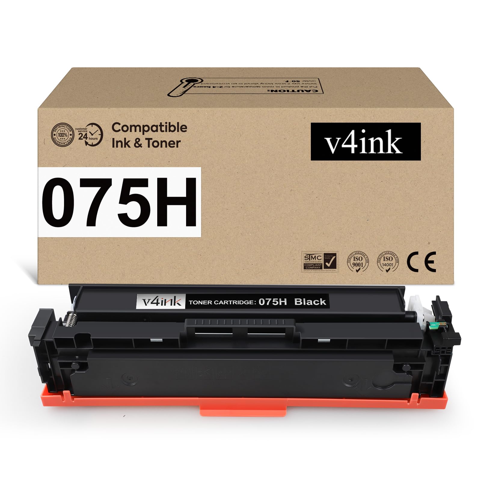 075H 075 Toner Cartridge Black Replacement for Canon 075H LBP646Cdw 1 Pack