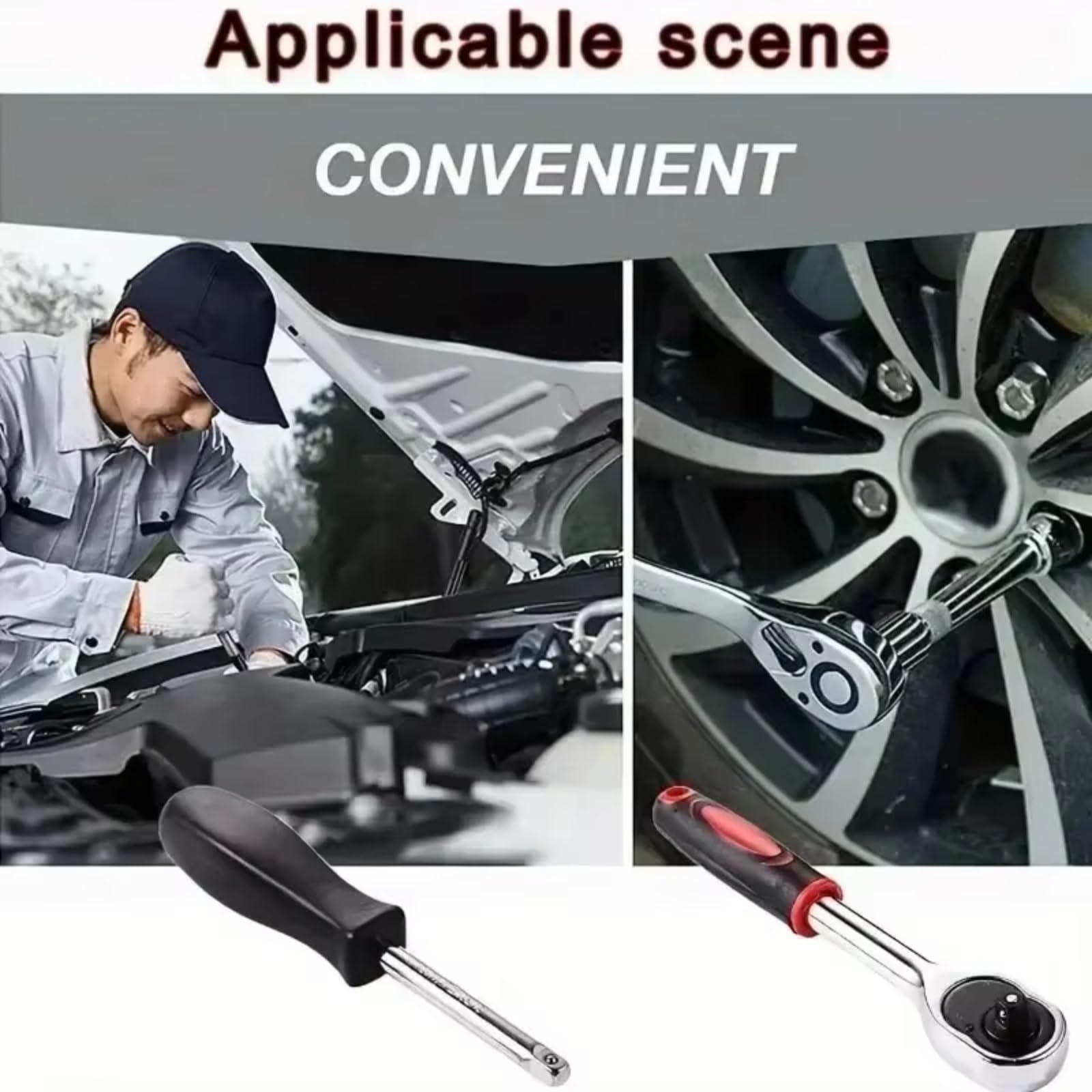 Maletín herramientas multiusos Juego Llaves Tubo 46 Piezas Juego Protección Automática Para Motocicleta Y Coche Juego Combinación Herramientas El Hogar Herramienta Reparación Automóviles