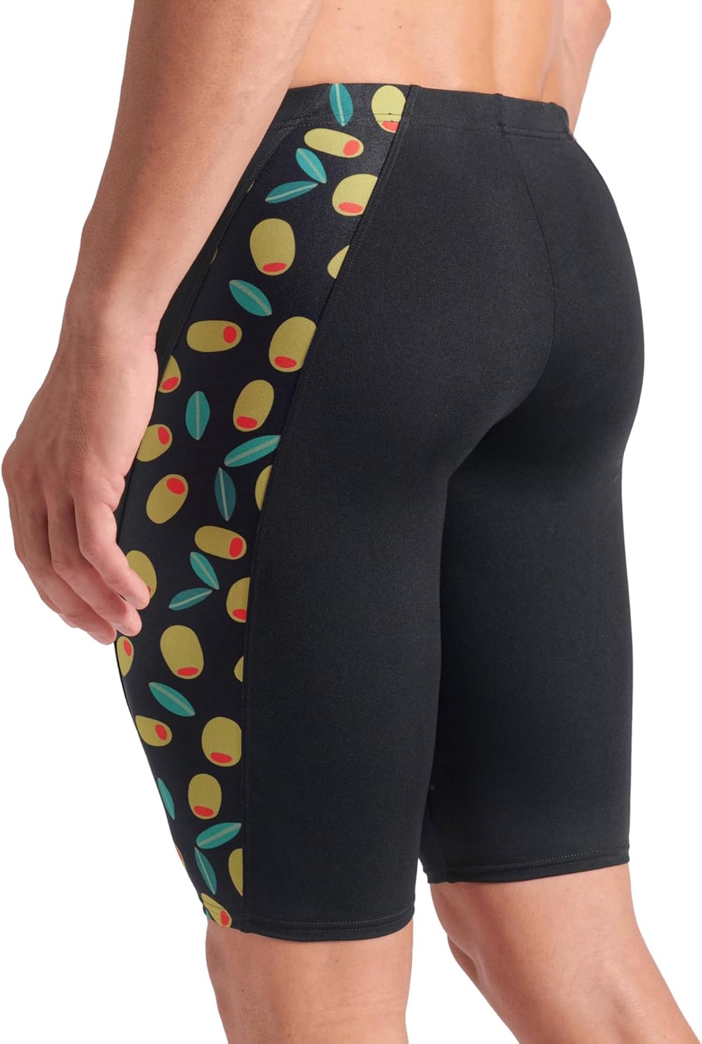 Arena Mens Arena Performance Men's Funny Prints Collection Olives Swim Jammer Tight Swim Shorts