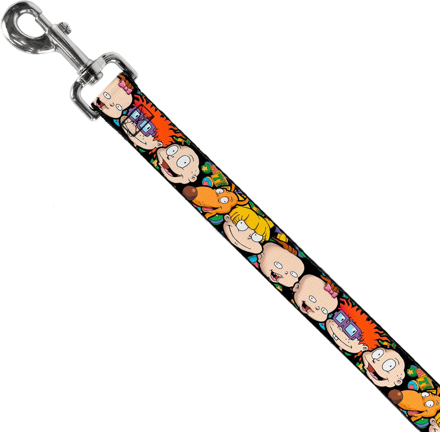 Dog Leash Rugrats Character Faces Close Up 6 Feet Long 1.0 Inch Wide
