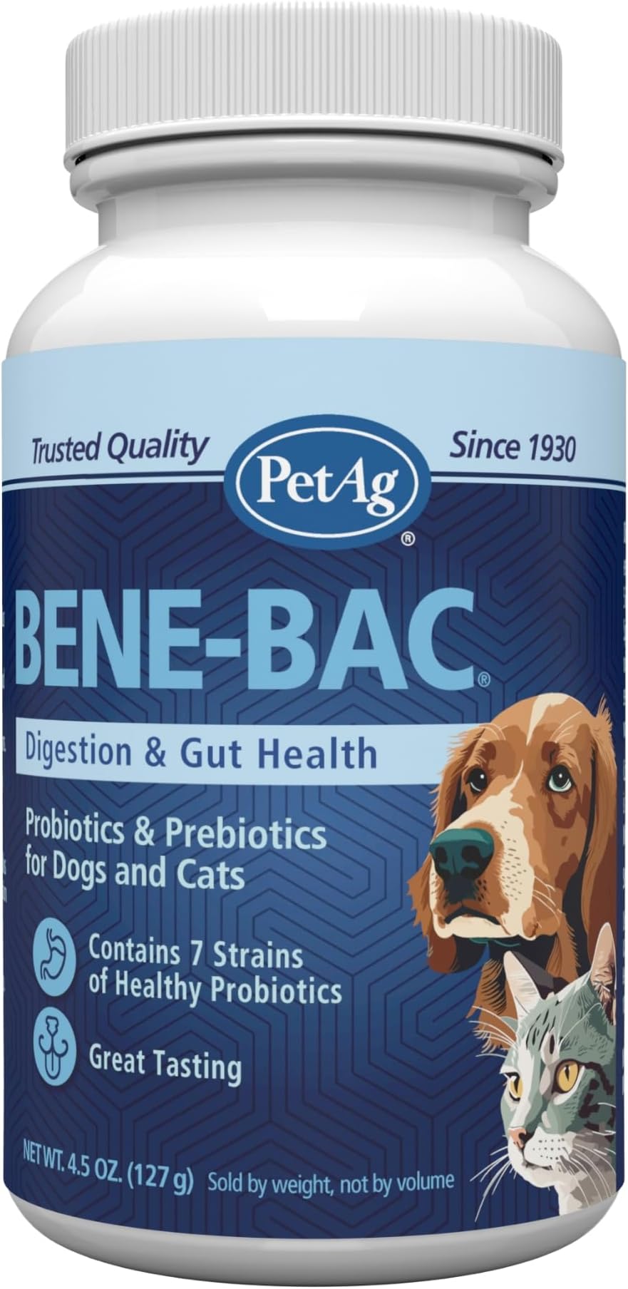 Bene-Bac Plus Prebiotic Pet Powder, 4-1/2-Ounce