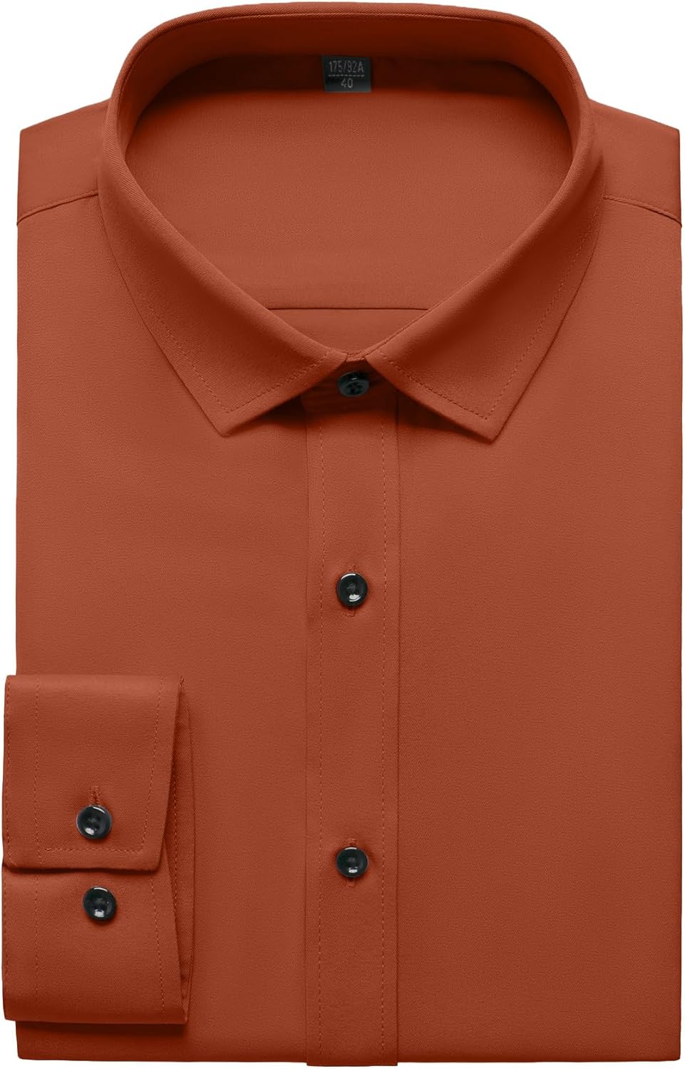 JEMITOP Men's Stretch Wrinkle Free Dress Shirt Formal Prom Wedding Long Sleeve Button Down Shirts - Image 6