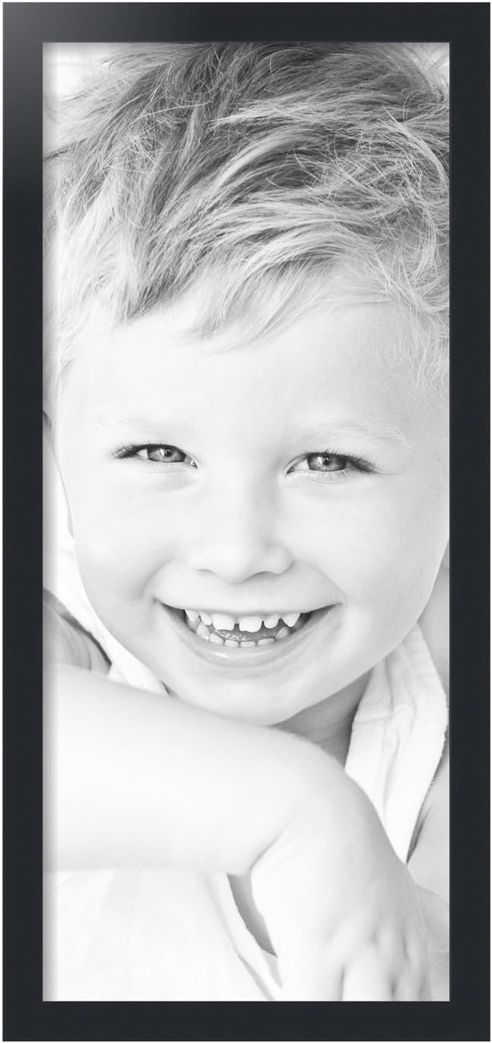 ArtToFrames 13x30 inch Black Picture Frame, 2WOMFRBW72079-13x30
