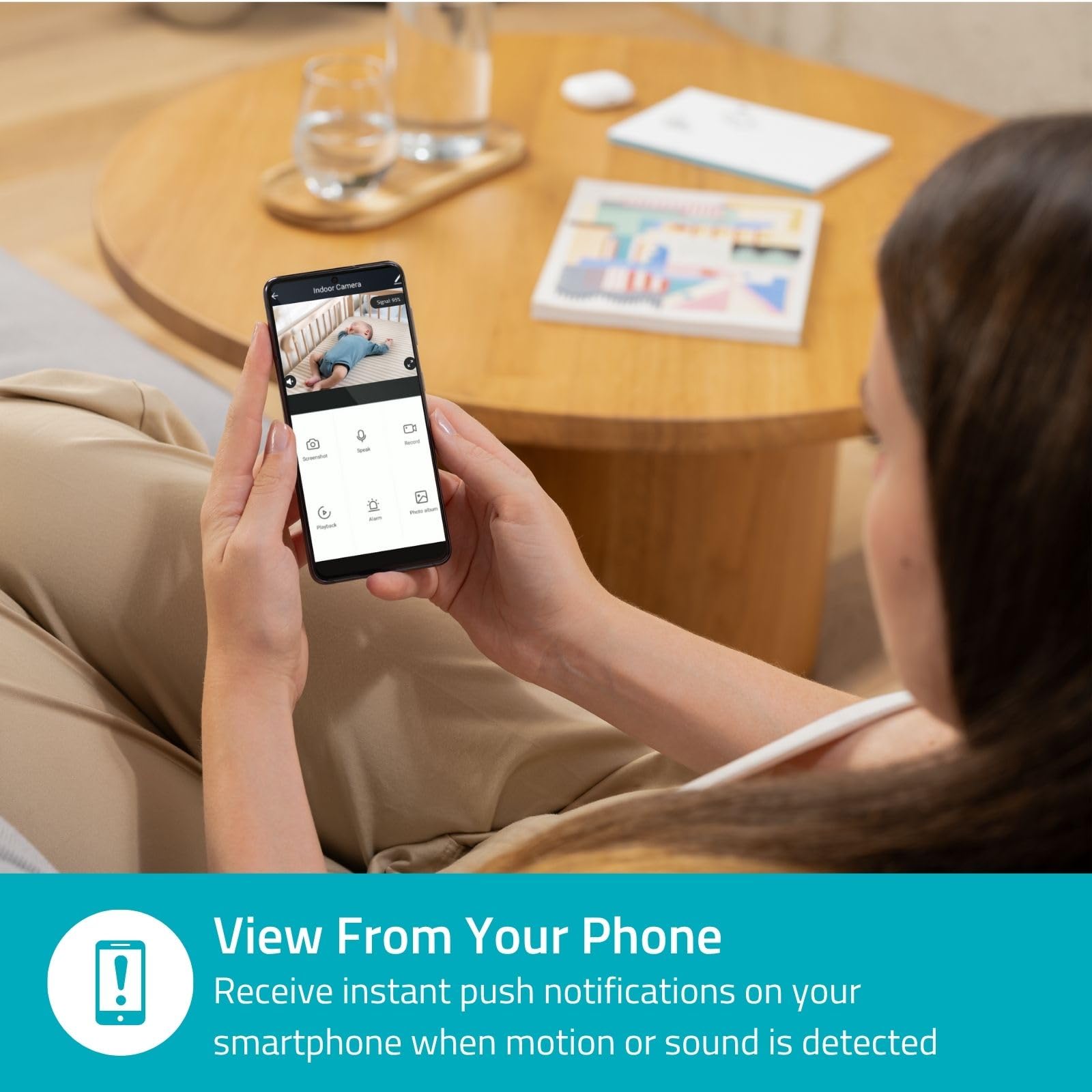 NEDIS Smartlife kamera wewnętrzna WLAN Full HD 1080p Pan tilt Cloud MicroSD z czujnikiem ruchu, noktowizorem, Android i iOS, szara, biała, 1,5 m, biała, szara, WIFICI30CGY
