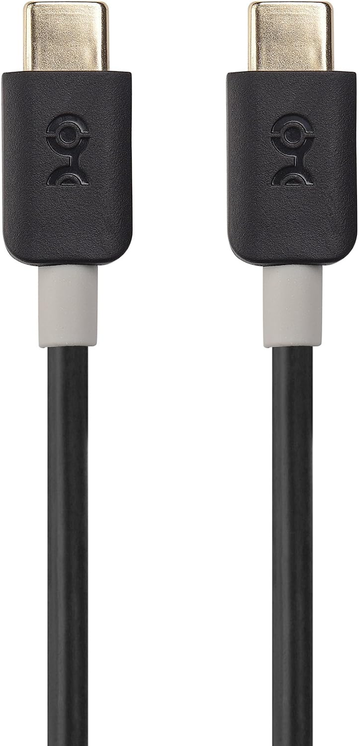 Cable Matters USB C to USB C Cable (USB-C Cable) Supporting 60W Charging in Black 3.3 Feet for Samsung Galaxy S10, S9, S8, Note 9, 8, LG G6, V30, Google Pixel, Nexus 5X, 6P and More