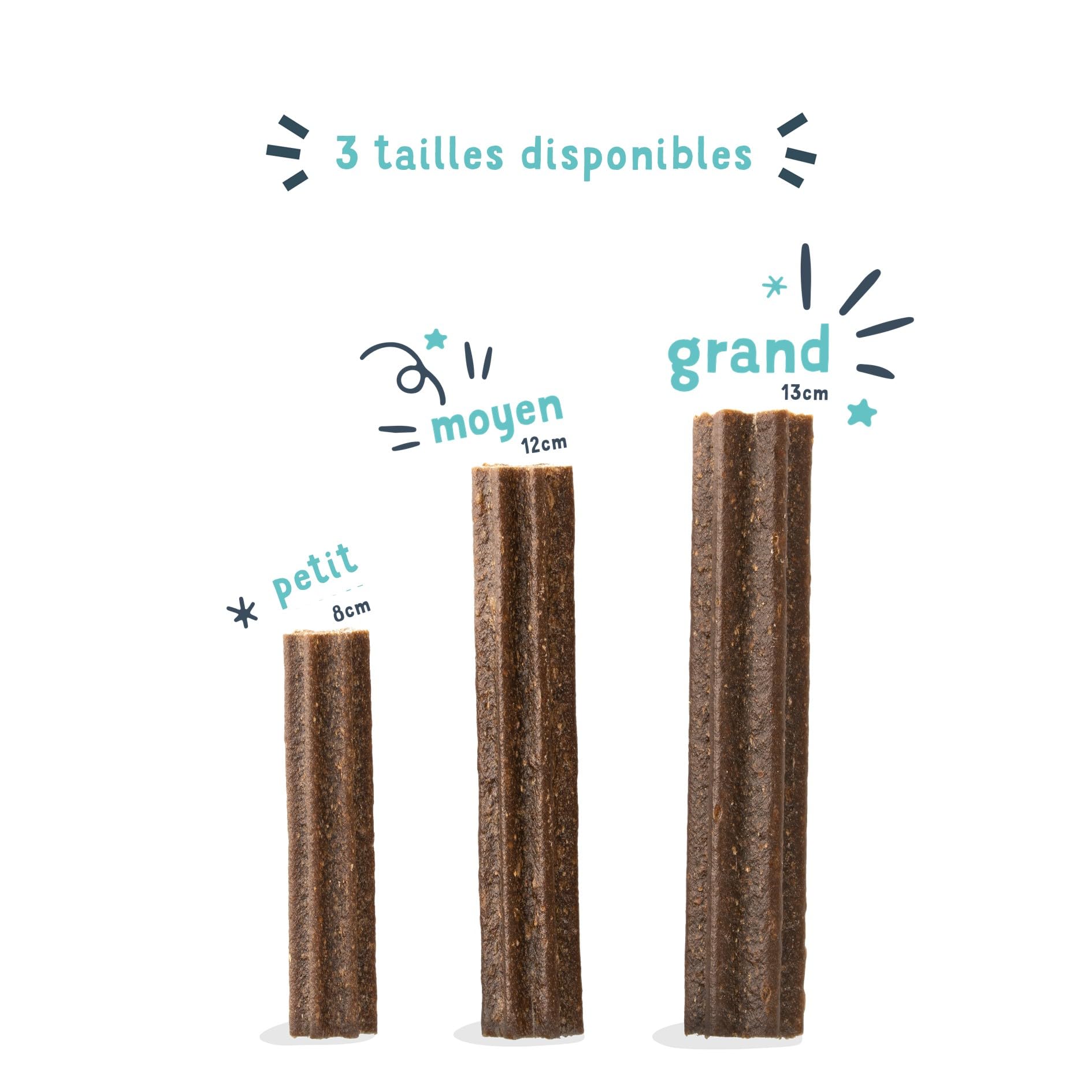 Edgard Cooper Friandises Pour Chien, (Eucalyptus & Pomme, 7 bâtons x 8), Moyen, Un par Jour, Faible en Calorie, Mastication Longue Efficace, Haleine Fraîche