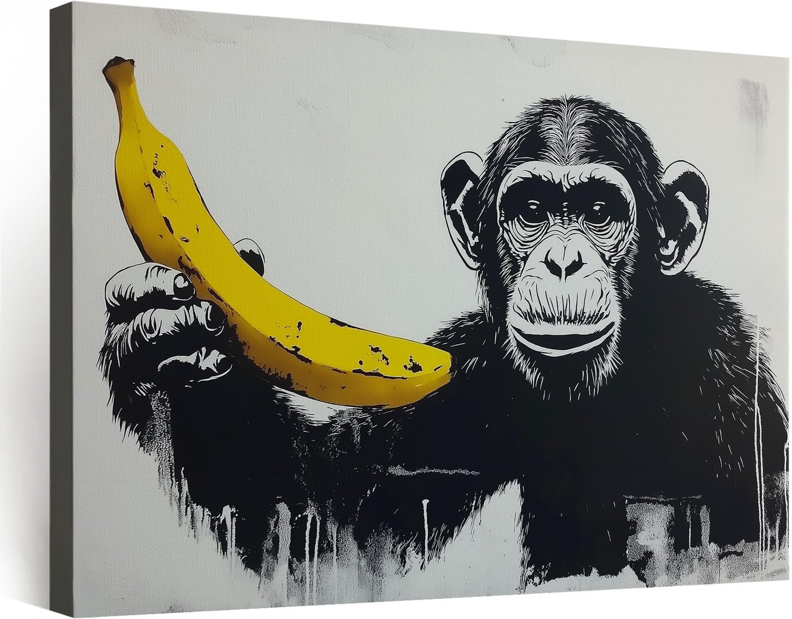 Tableau decoration murale pour masquer un mur vide avec une toile graffiti 140x70 - 8