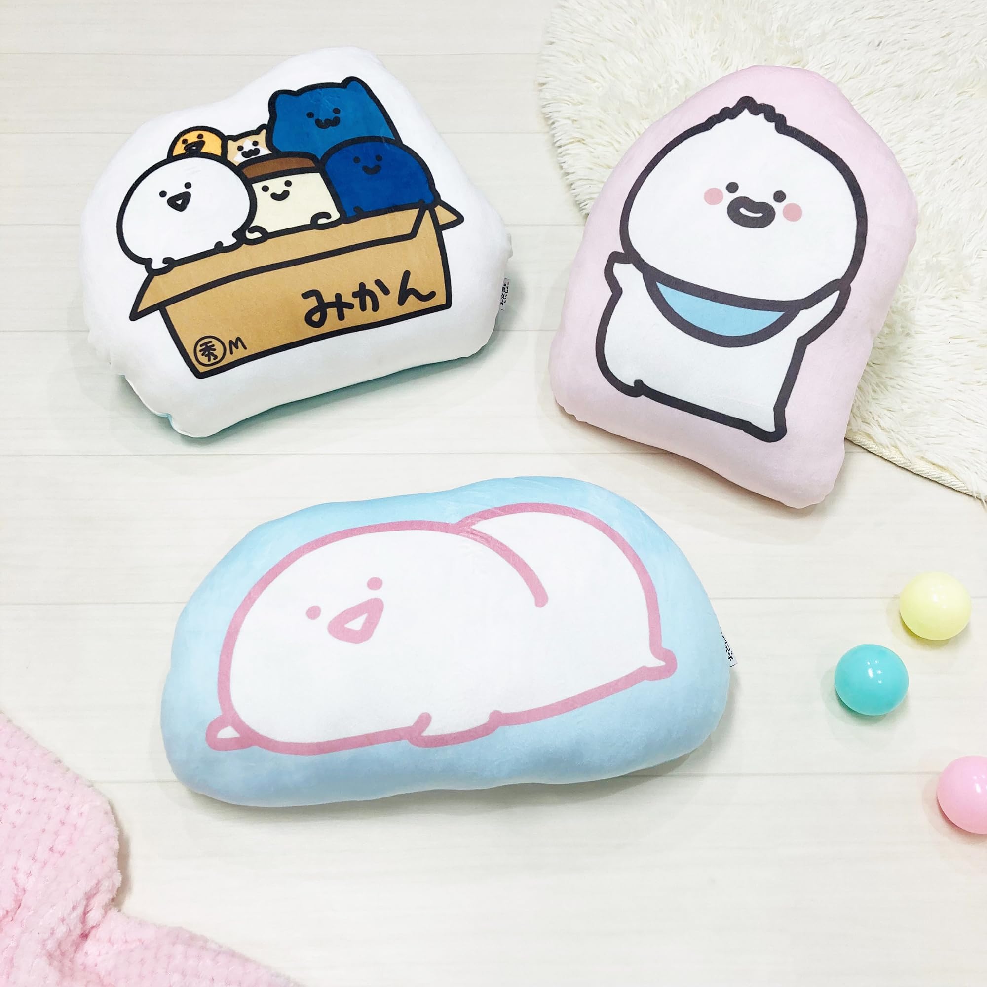 Amazon｜MORIPiLO お文具さん クッション 40x30x10cm キャラクター 
