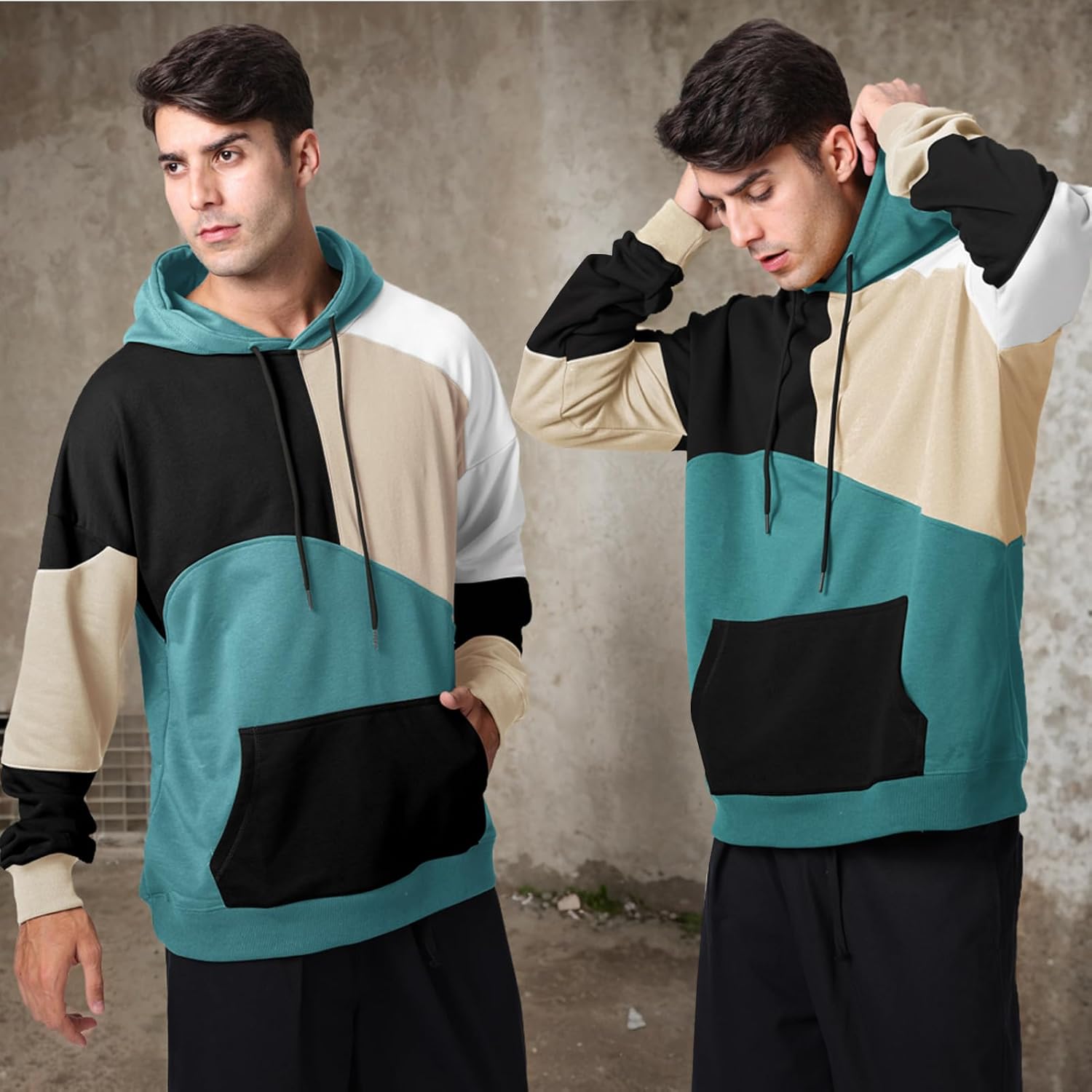 Hoodies for Men & Woman Pullover, Mens Fashion Hip-Hop Hooded Sweatshirt Casual Long Sleeve - Image 2