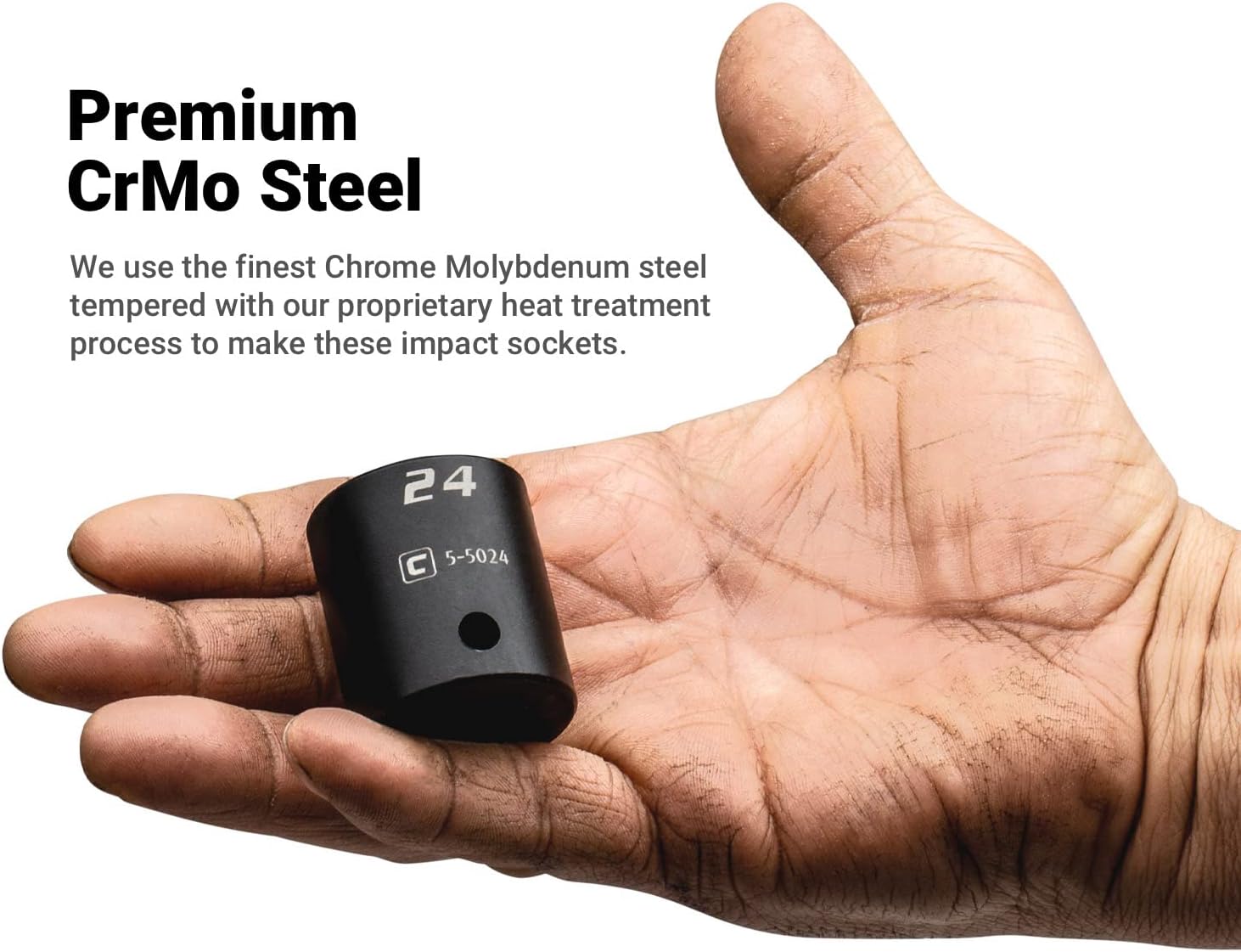 Capri Tools 1/2 in. Drive Shallow and Deep Impact Socket Set, Metric, 10 to 27 mm, 36-Piece