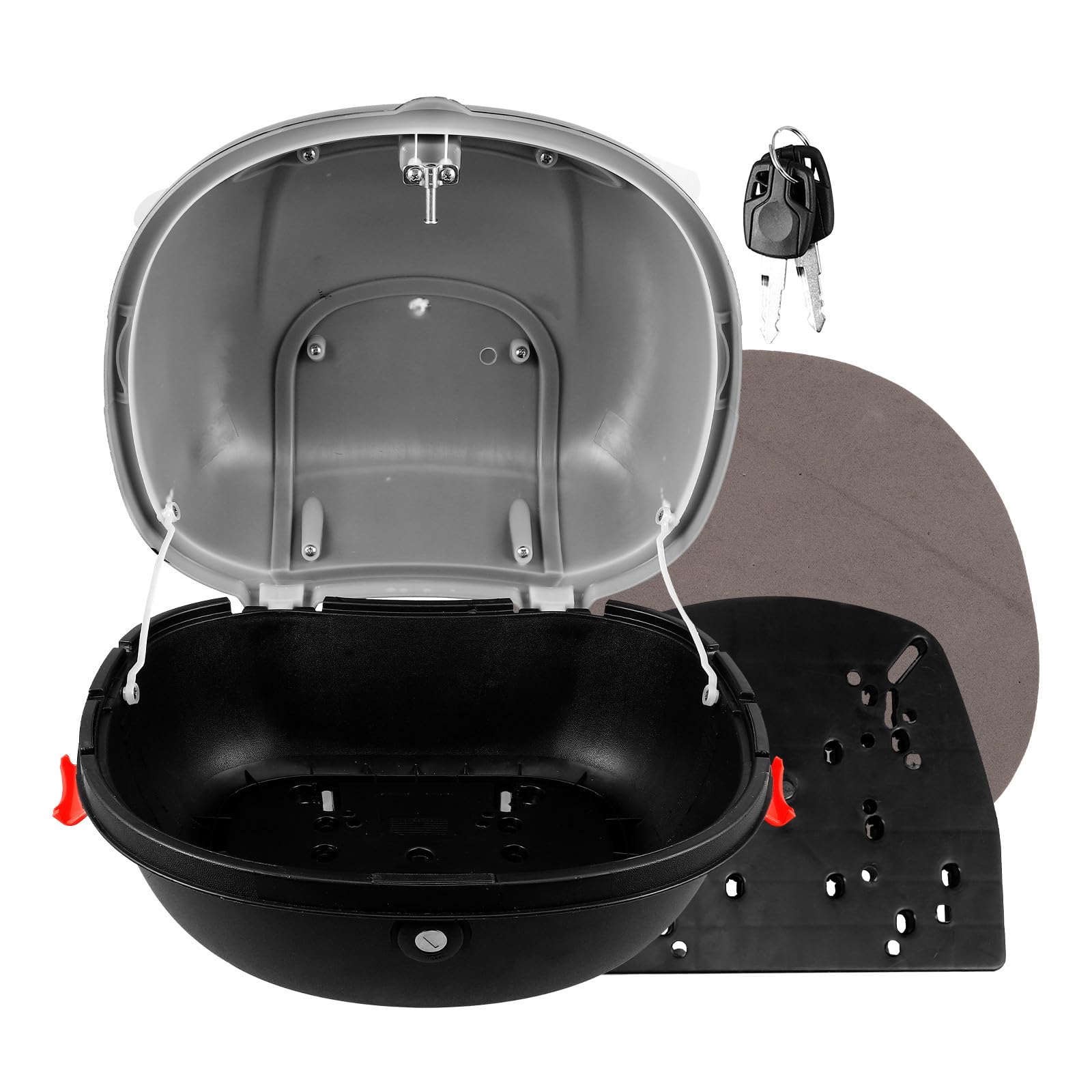 Bauletto Moto Alluminio, Moto Rear Top Box con Schienale
