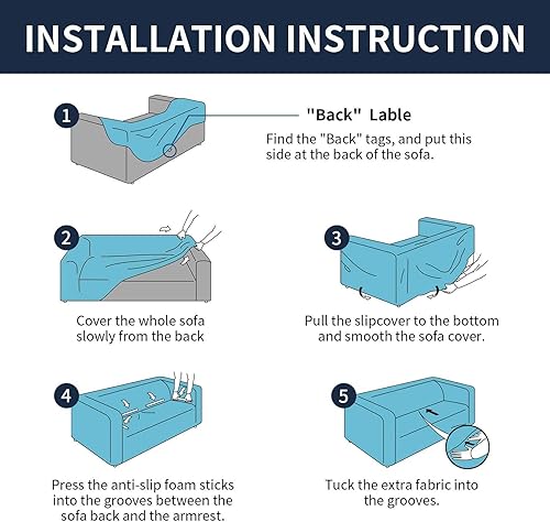 Miniatura 8 de Fundas elásticas para sofá modular, funda de sofá jacquard en forma de L, gruesa y antideslizante, protector de muebles, funda de sofá adecuada para