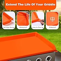 Vista 6 de NancyL Cubierta de Plancha de Silicona de 36 Pulgadas para Blackstone, Alfombrilla de Plancha Envolvente Completa de 36" Protectora para Parrilla