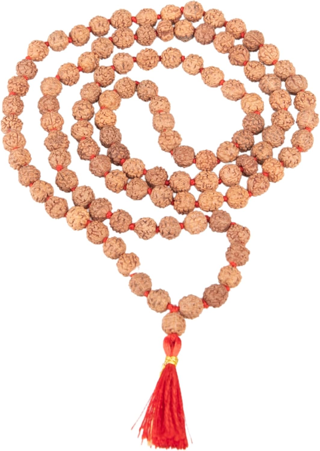 Wonder Care Certified Rudraksha Mala 5face(Panchmukhi) Authentic Genuine Rudraksha Beads Ornament Rosary Japa Mala Beads Necklace Puja | Prayer Beads | Meditation Beads