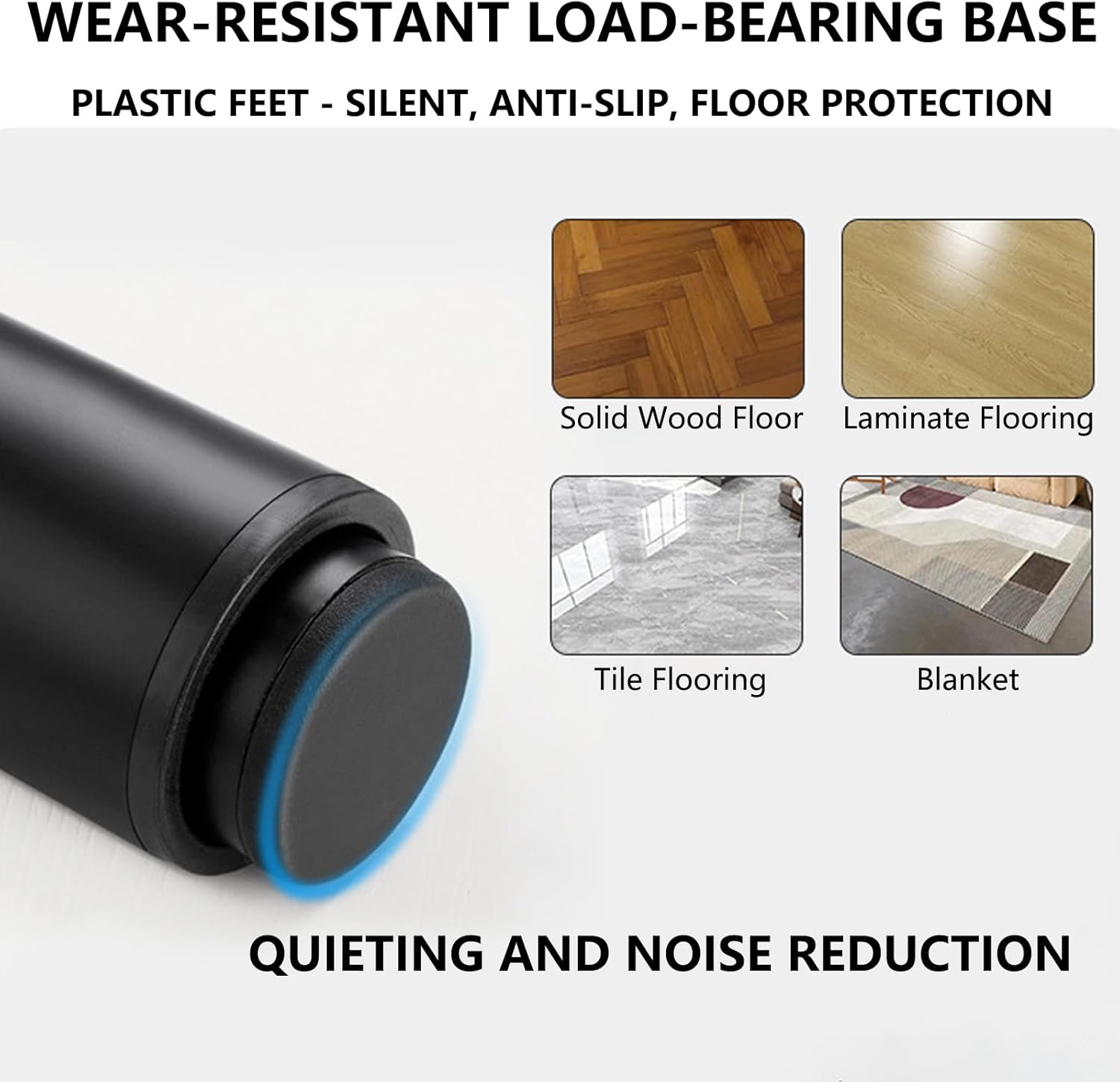 7"-13.4" Metal Adjustable Furniture Legs,4Pcs Adjustable Height Heavy Duty Bed Center Frame Support Leg,Legs for Kitchen Cabinet/Dresser/TV Stand/Sofa/Chair/Bed/Coffee Table