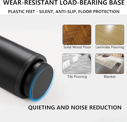 Miniatura 3 de 4 patas ajustables de metal para muebles, de 5.9 a 10.6 pulgadas, patas de soporte de repuesto de altura ajustable, patas de gabinete de sofá para