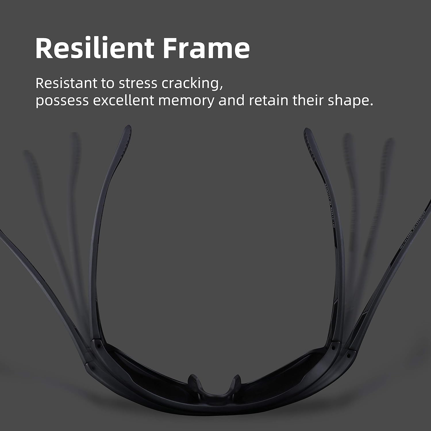 RUNCL Polarized Sports Sunglasses Cleon Fishing Cycling(Matte Black/Blue Mirror) : Sports & Outdoors