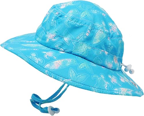 Kai Adventure Baby Sun Hat with Adjustable Chin Strap and Breakaway Safety Strap